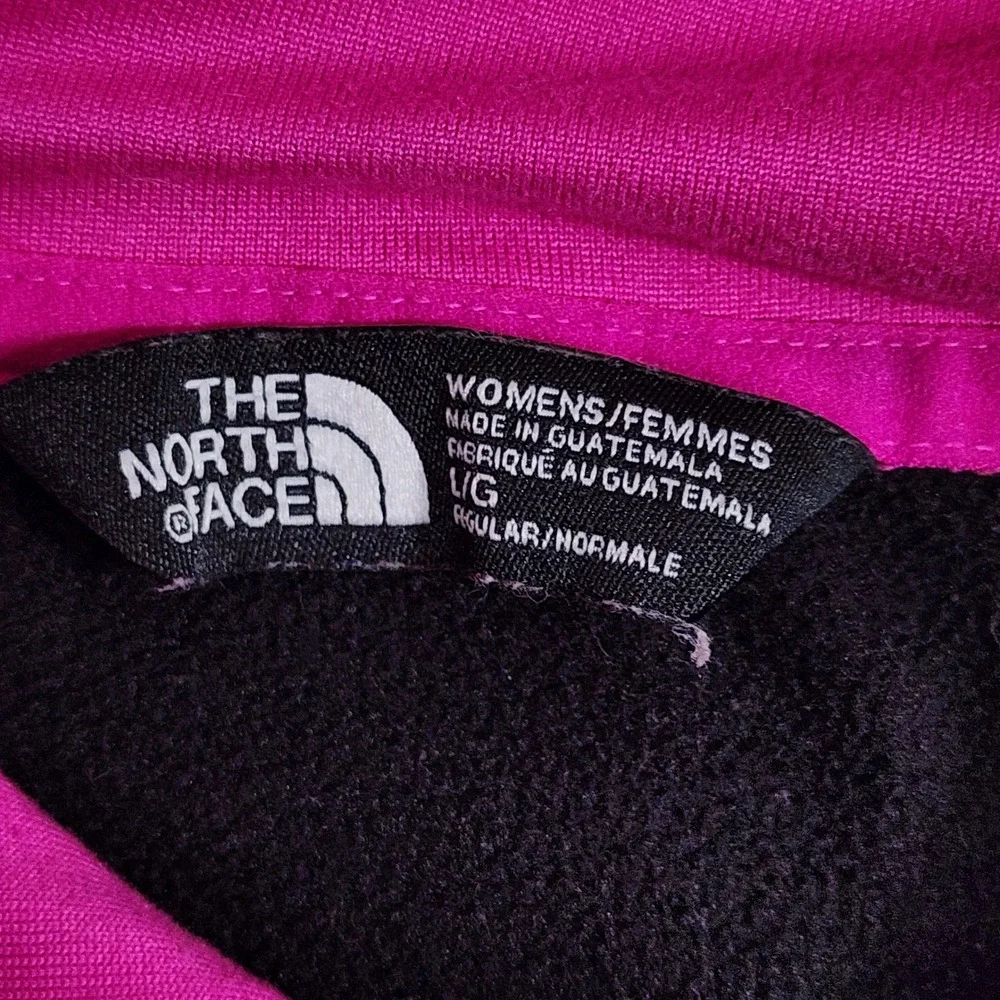 The North Face Hoodie Women Medium Black Pink Logo Pullover Active Outdoors - Picture 9 of 10